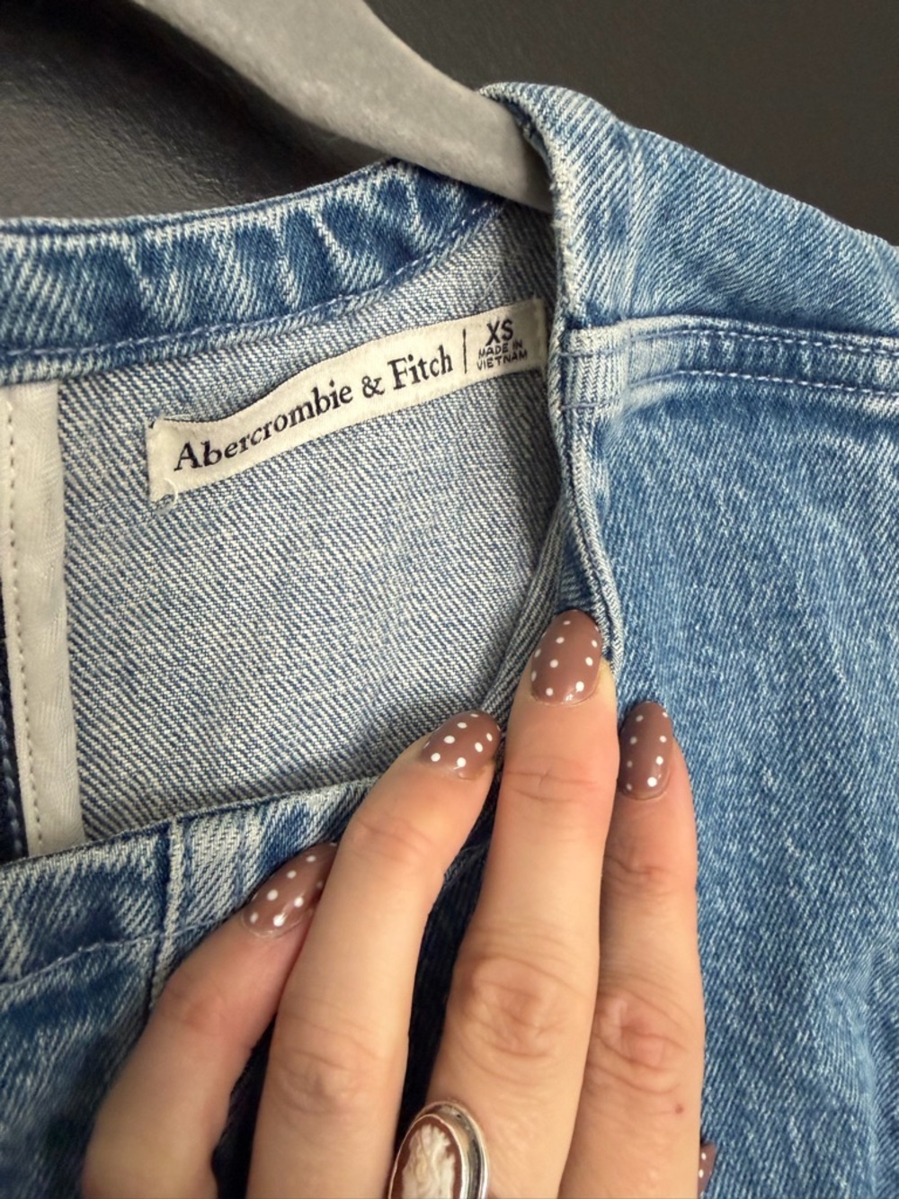 Abercrombie & Fitch Light Blue Denim Dress - Picture 4 of 5